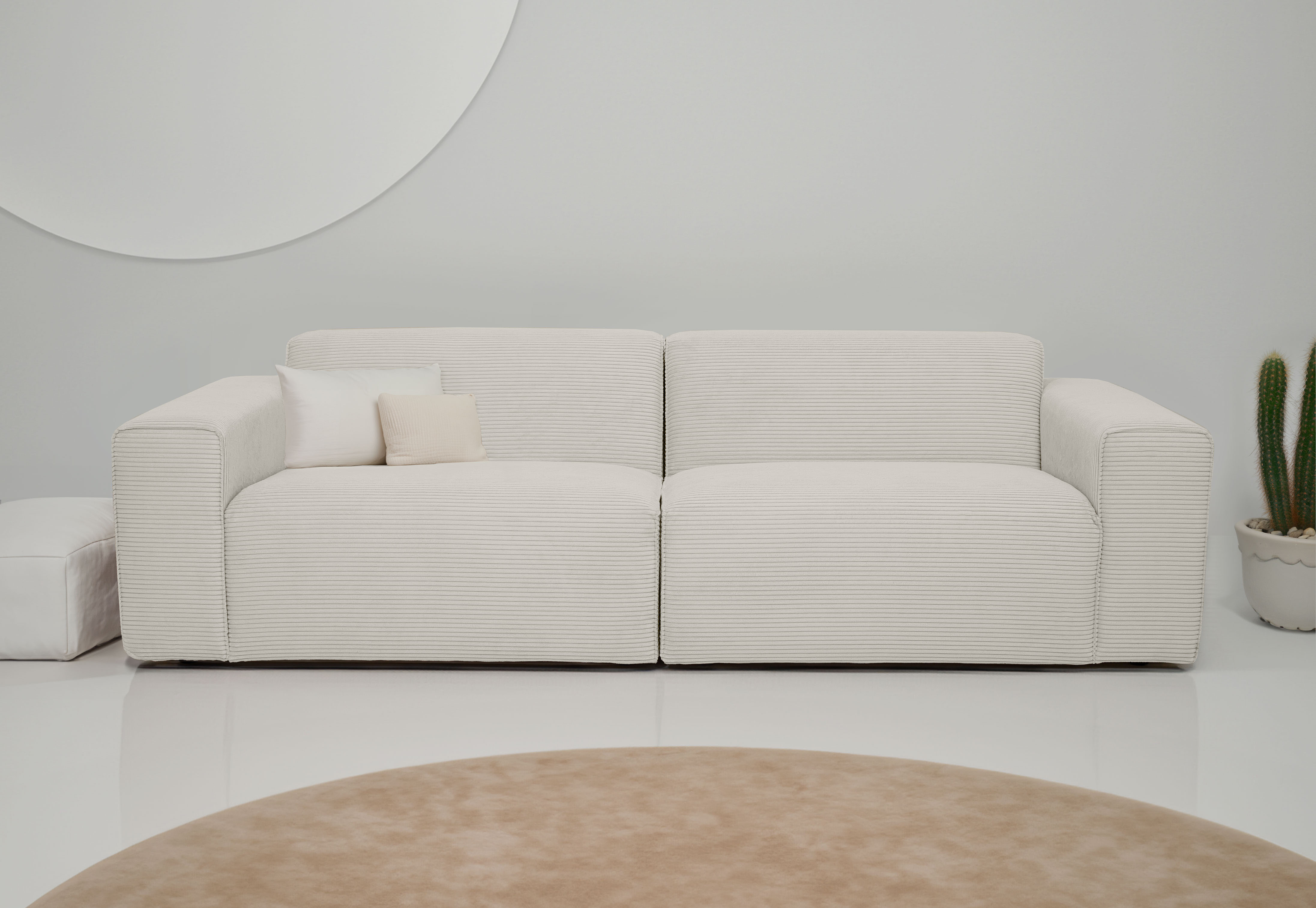 INOSIGN 3-Sitzer Koa, 228 cm, Modulsofa in Webstoff, Cord, Designsofa in Co günstig online kaufen