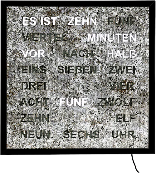 AMS Wanduhr (Quarzuhr, Digitaluhr, Wohnzimmer, Esszimmer, günstig online kaufen