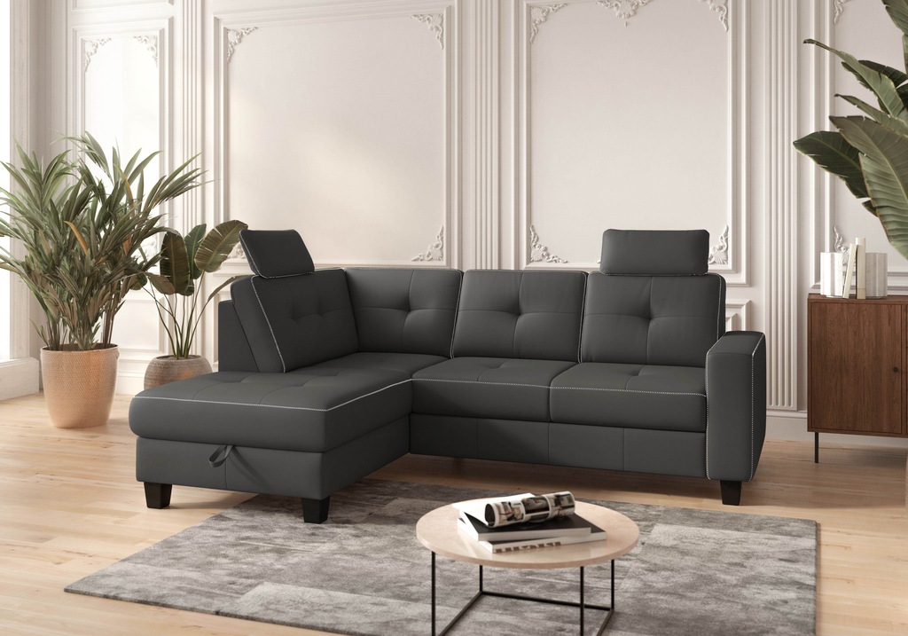 Places of Style Ecksofa »Varese«, wahlweise mit Bettfunktion und Bettkasten günstig online kaufen