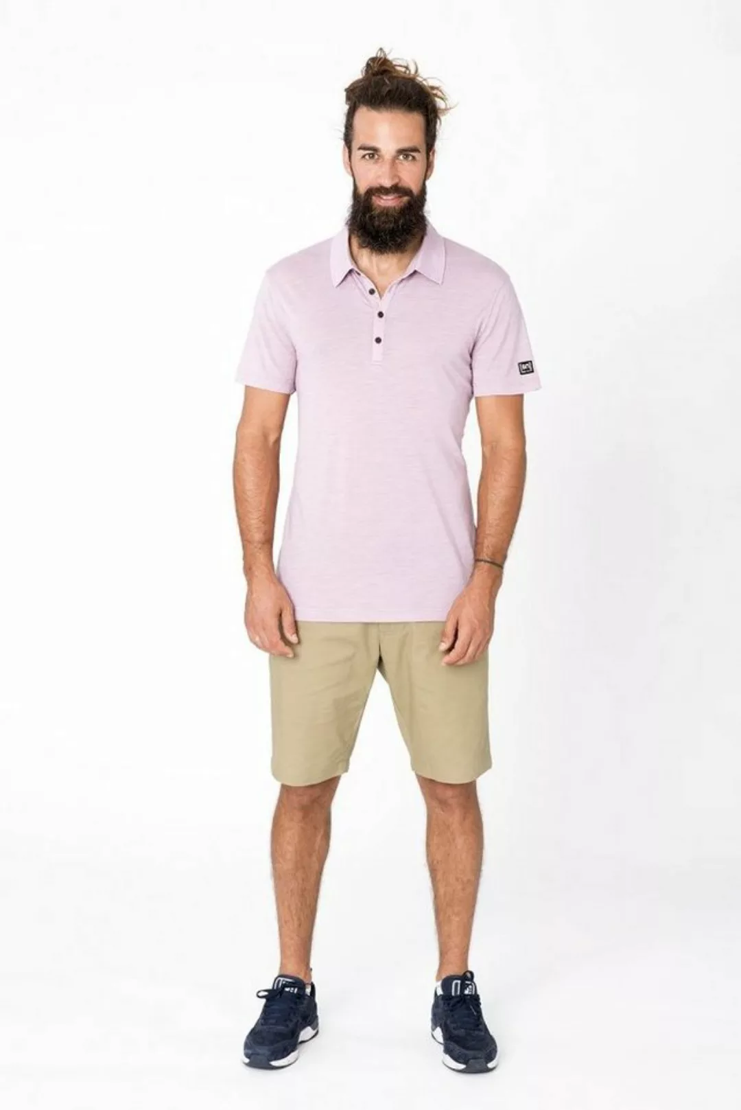 SUPER.NATURAL T-Shirt Merino Poloshirt M TRAVEL POLO pflegeleichter Merino- günstig online kaufen