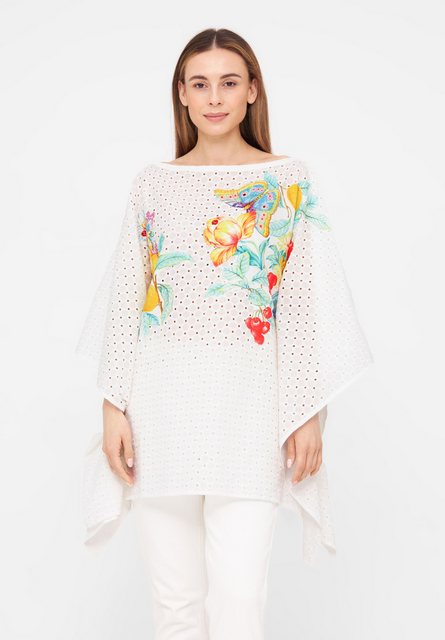 Tooche Poncho Dream Sommerlicher Poncho mit grafischen Elementen günstig online kaufen