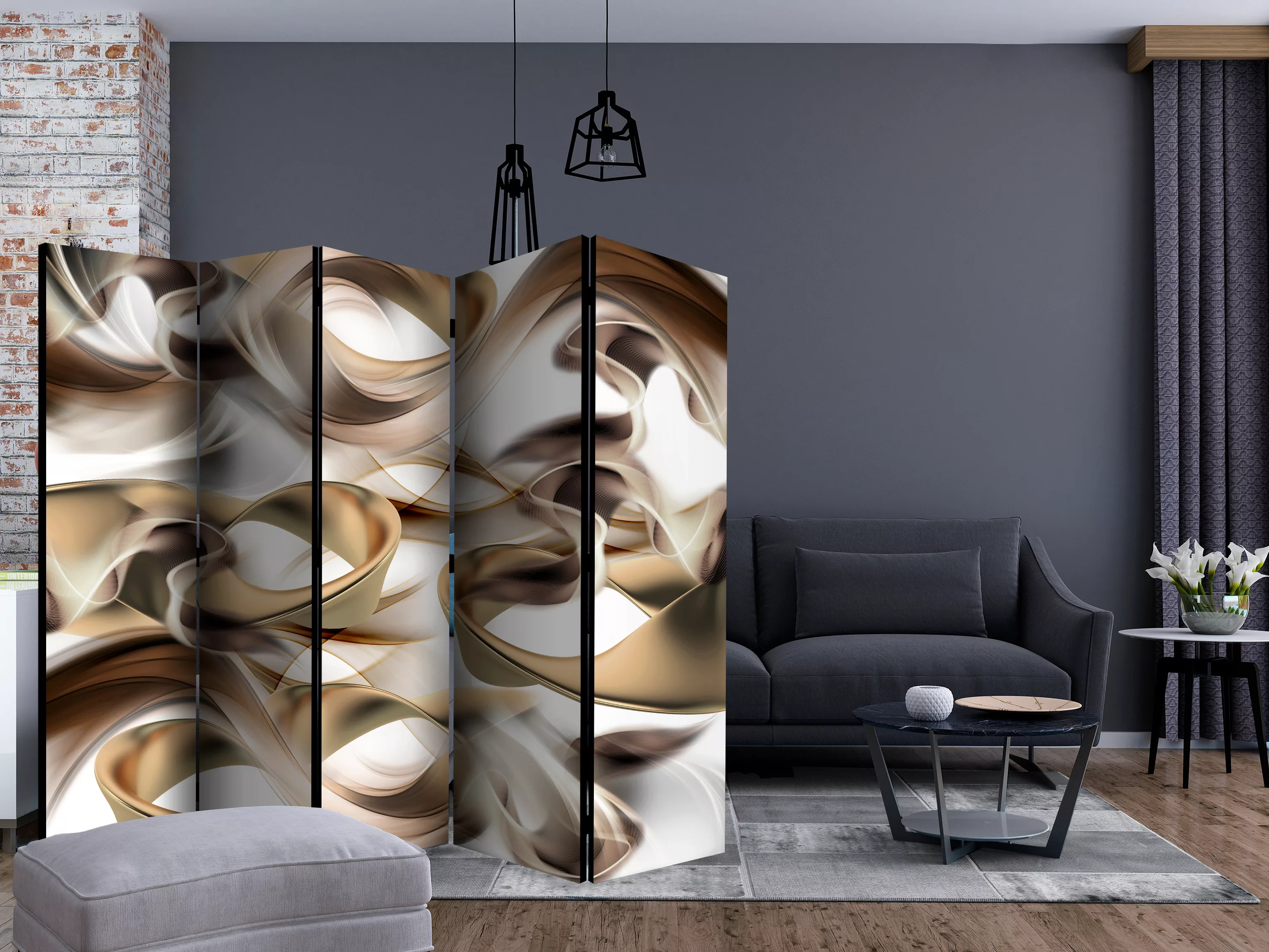 5-teiliges Paravent - Twisted World Ii [room Dividers] günstig online kaufen