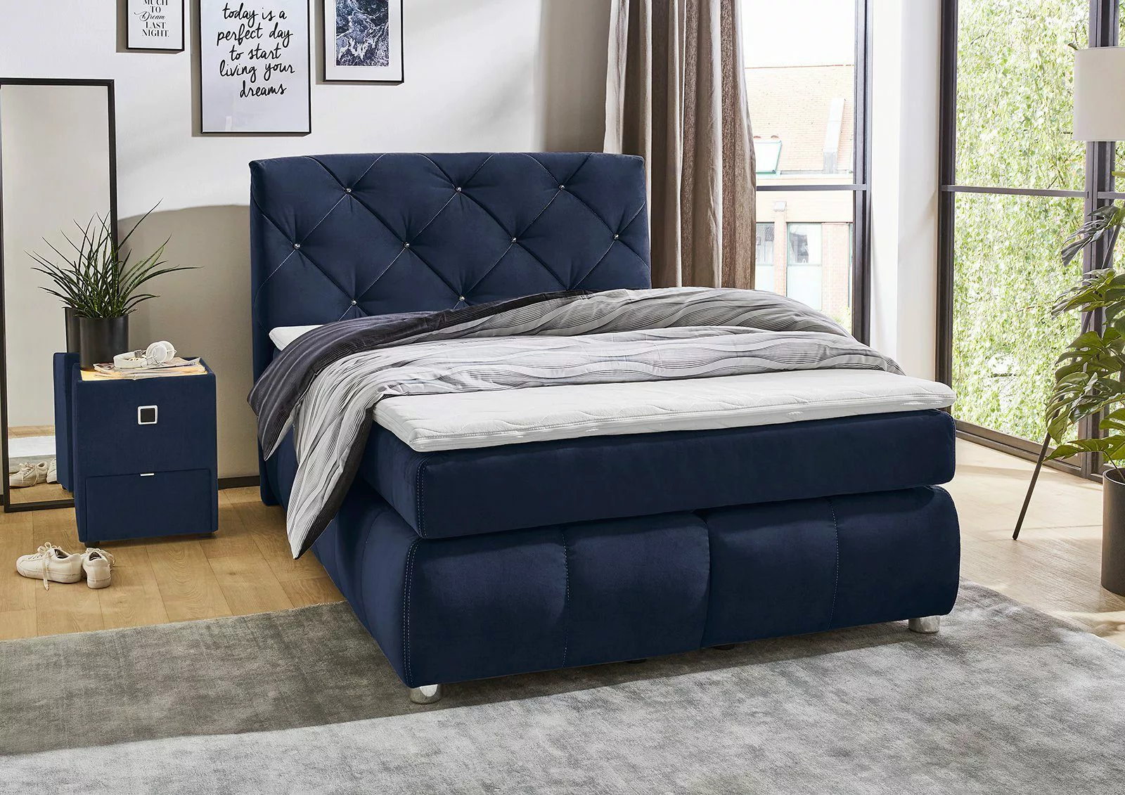 Jockenhöfer Gruppe Boxspringbett Bella, mit Kaltschaum-Topper günstig online kaufen