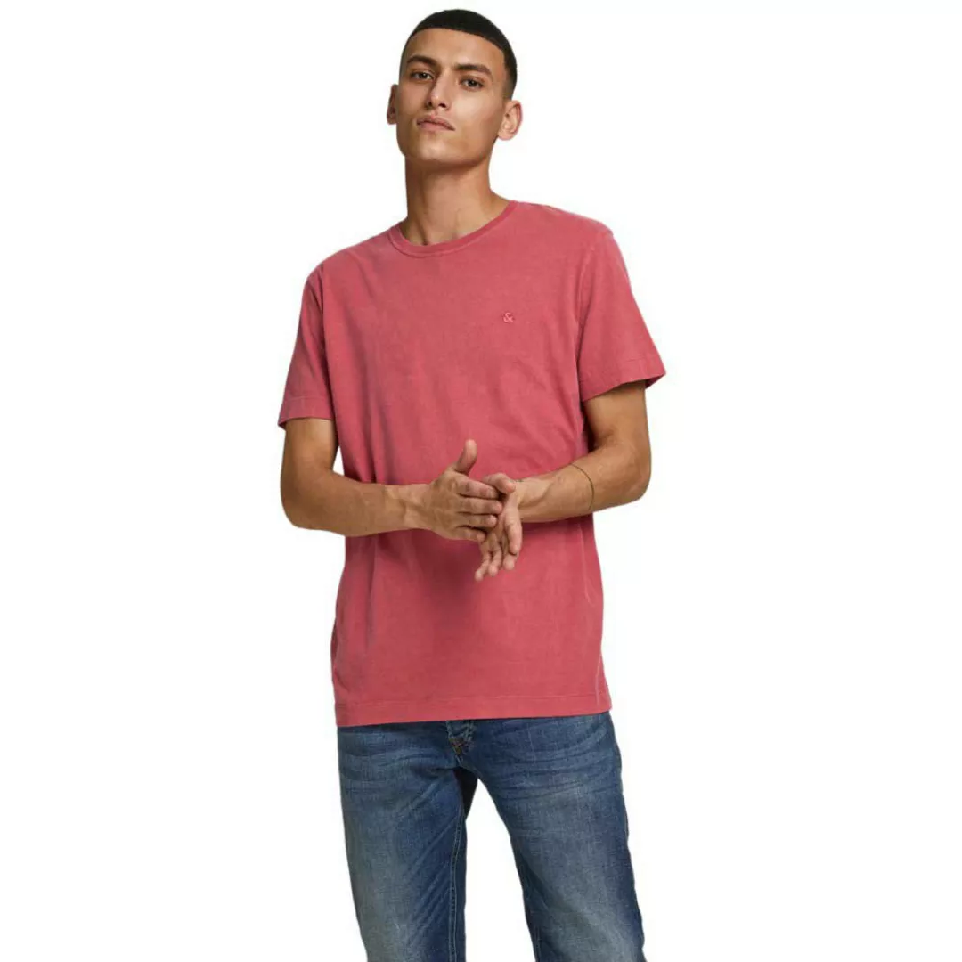 Jack & Jones Washed Kurzärmeliges T-shirt S Slate Rose / Regular Fit / Over günstig online kaufen