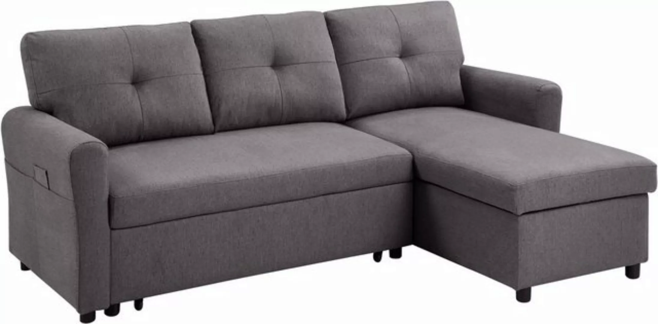 ATLANTIC home collection Ecksofa "Gustavo L-Form", mit Schlaffunktion, Stau günstig online kaufen