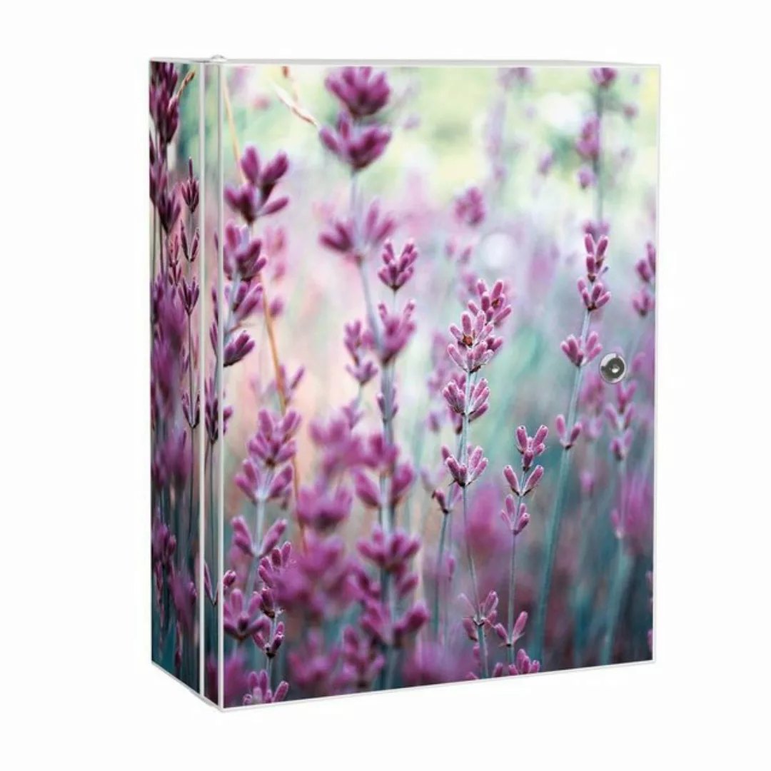 banjado Medizinschrank Stahl Lavendel (abschließbar, 3 große und 2 kleine F günstig online kaufen