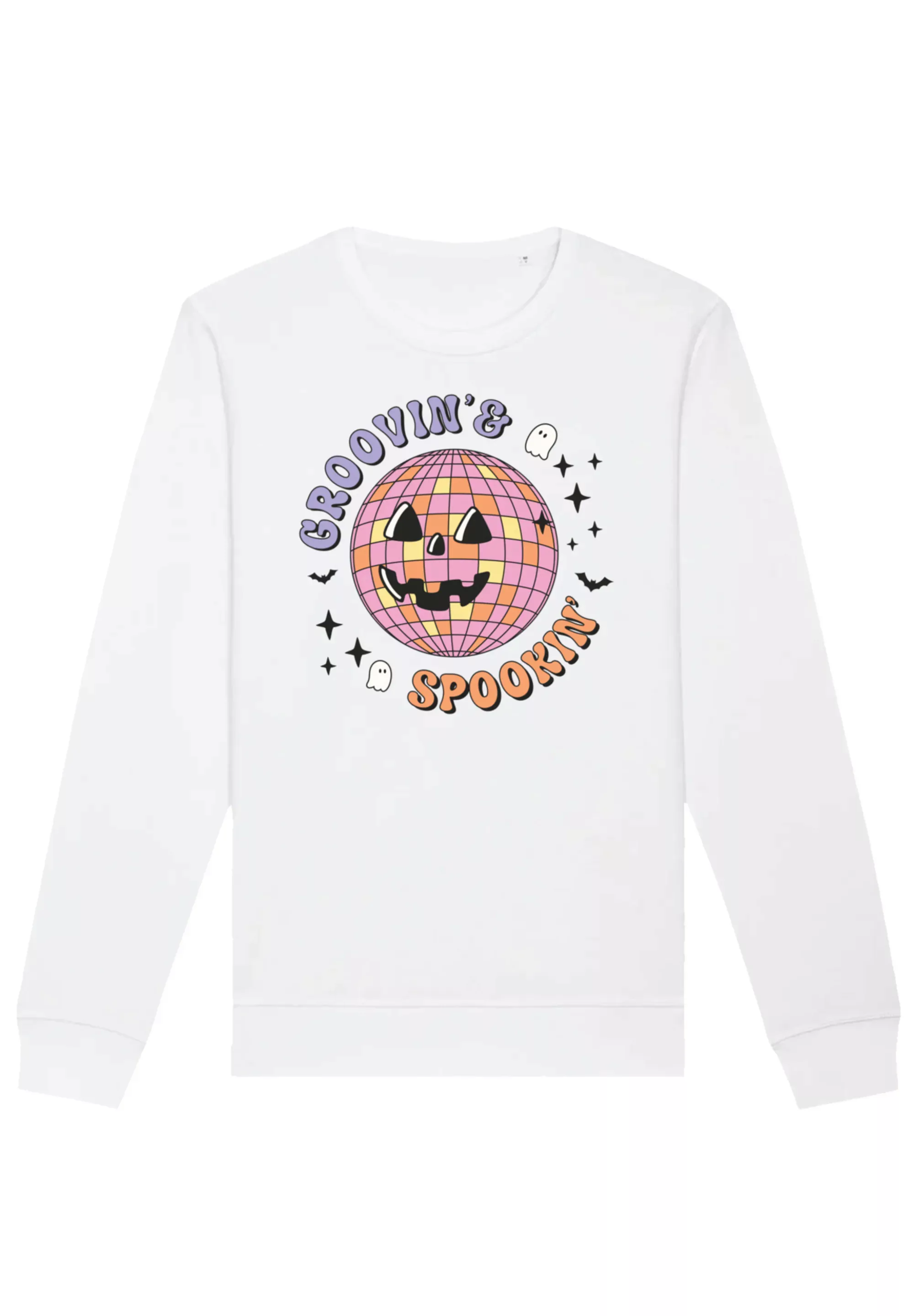 F4NT4STIC Sweatshirt "Retro Halloween Groovin and spookin Disco ball", Prem günstig online kaufen