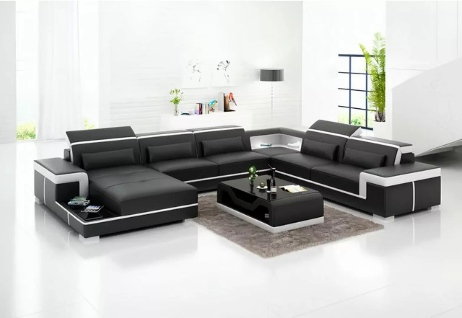 Xlmoebel Ecksofa Neues Set mit modernem Wohnzimmer-Sofa, Polsterecke und Ec günstig online kaufen