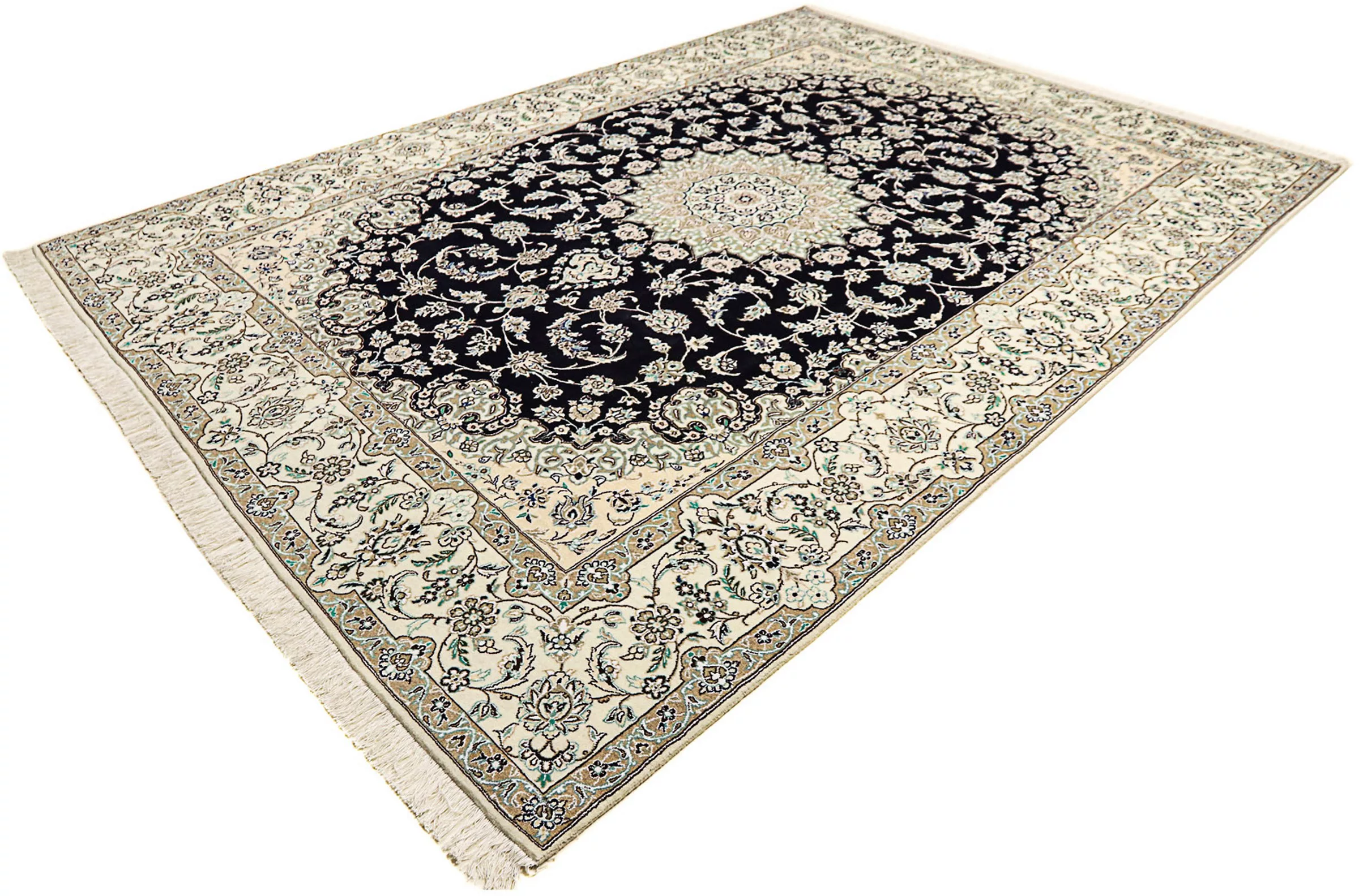 morgenland Orientteppich »Perser - Nain - Royal - 345 x 246 cm - dunkelblau günstig online kaufen