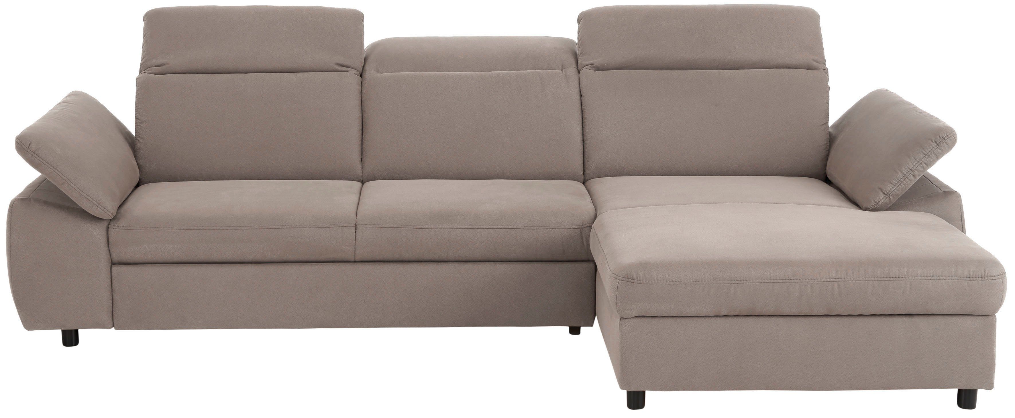 Home affaire Ecksofa "Mauritius L-Form", mit Kopfteil- und Armlehnverstellu günstig online kaufen
