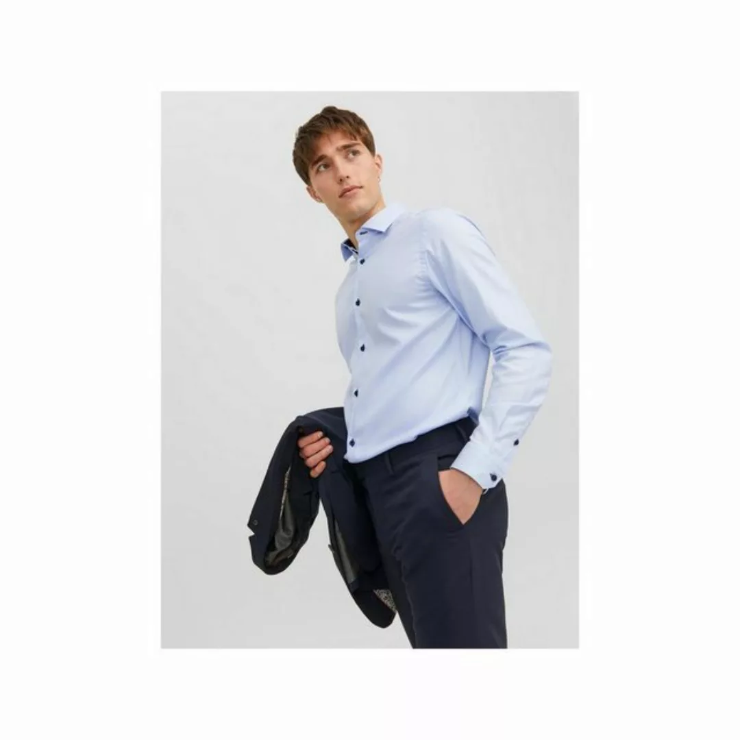 Jack & Jones Langarmhemd blau (1-tlg) günstig online kaufen