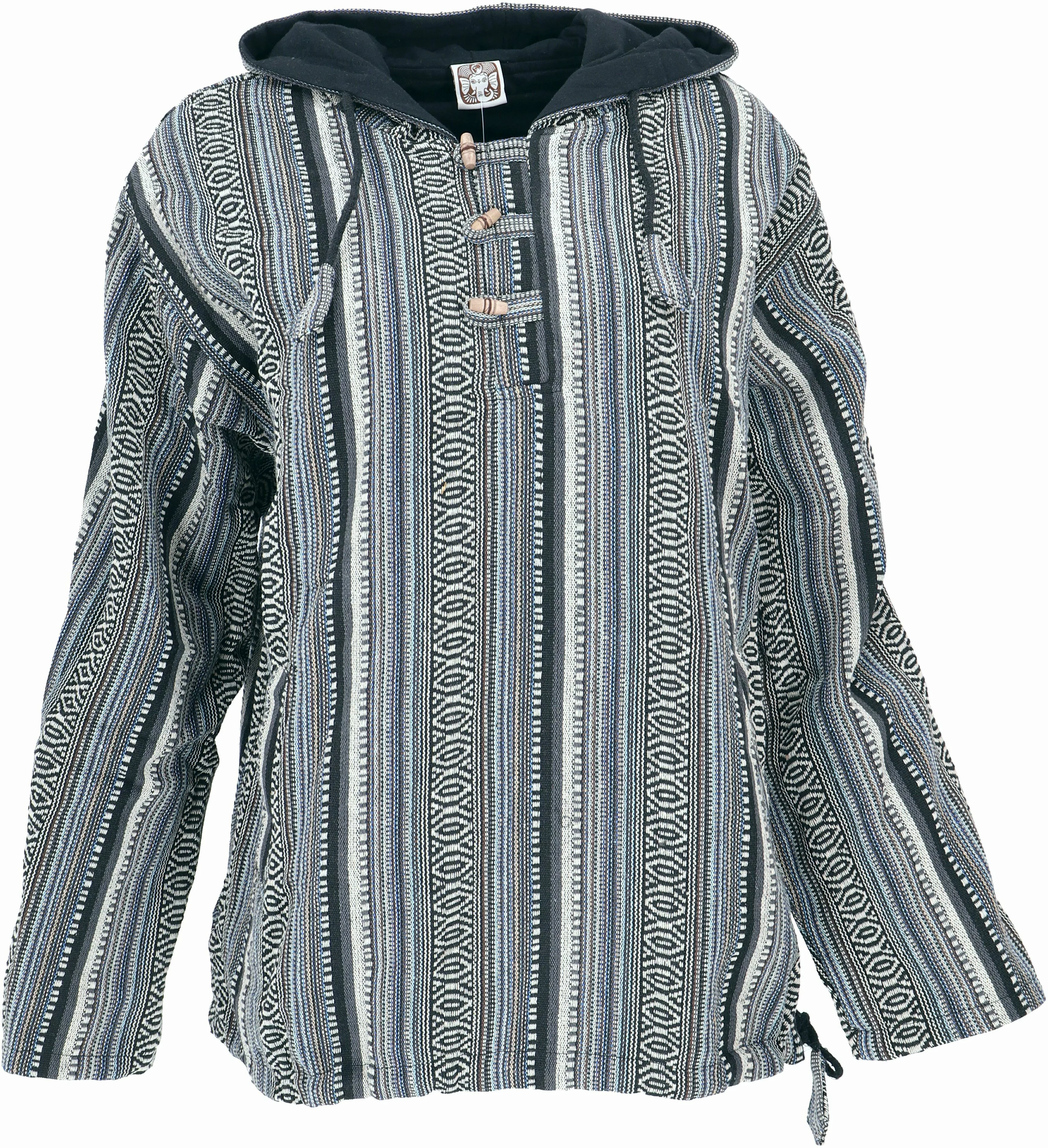 Guru-Shop Sweater Goa Kapuzenshirt, Baja Hoodie, günstig online kaufen
