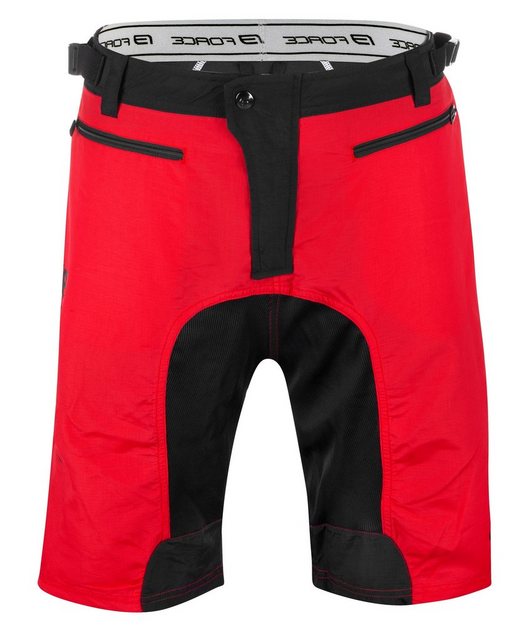 FORCE Fahrradhose FORCE Shorts MTB-11 rot, mit Innenhose & Gel Pad günstig online kaufen