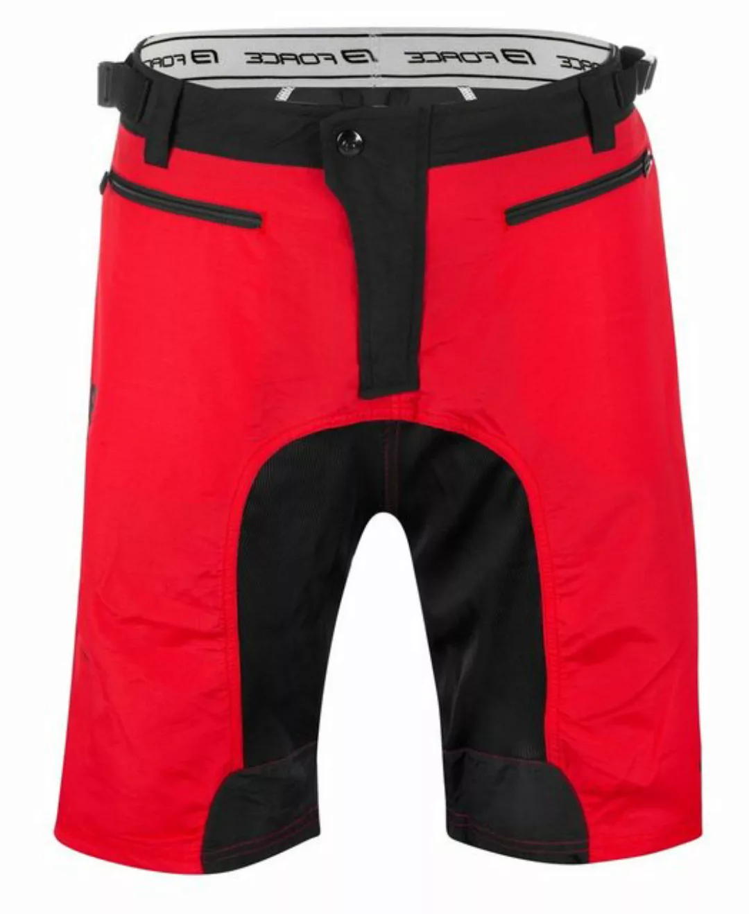 FORCE Fahrradhose FORCE Shorts MTB-11 rot, mit Innenhose & Gel Pad günstig online kaufen