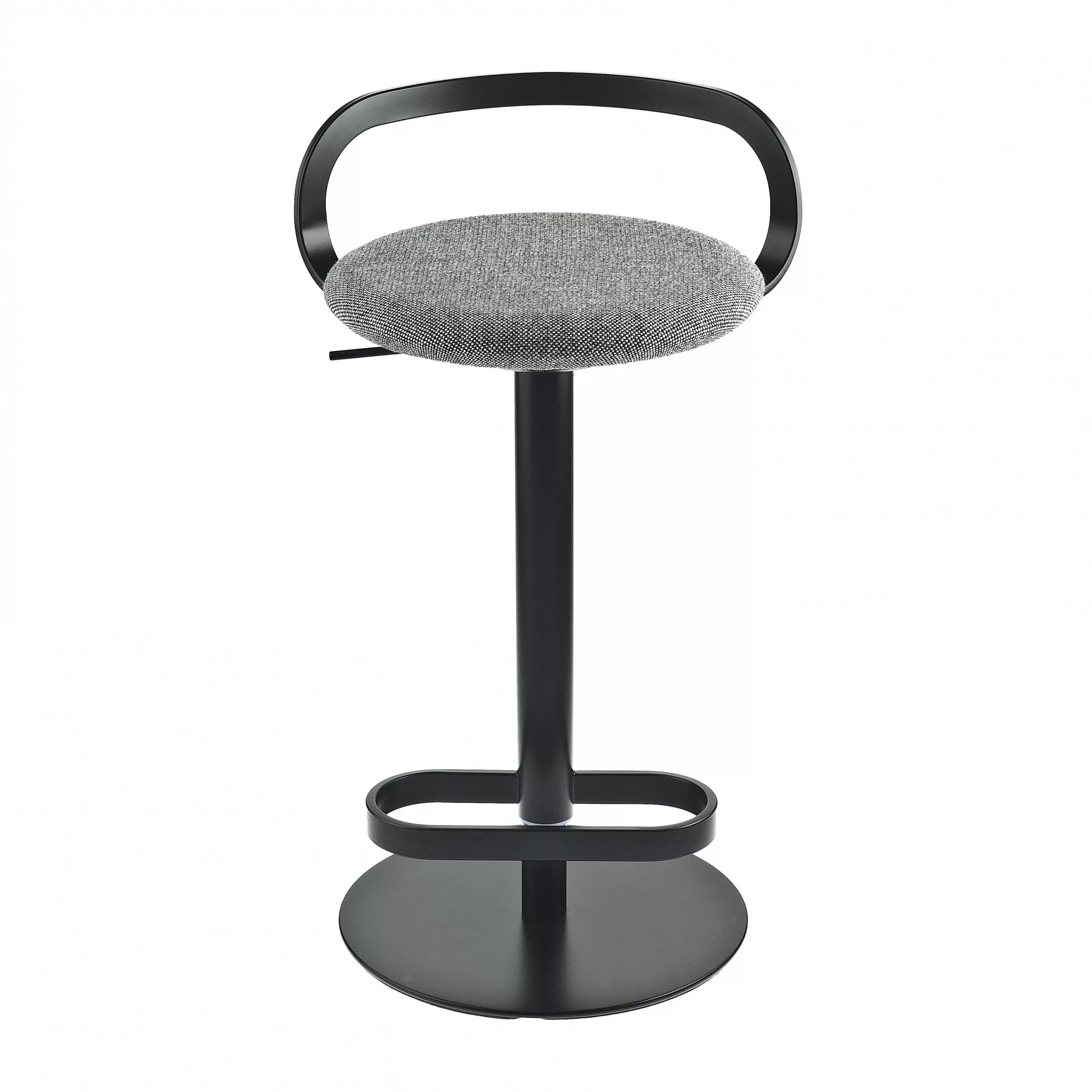 la palma - Mak S110 Barhocker Sitzfläche Stoff 55-80cm - schwarz/Stoff Hall günstig online kaufen