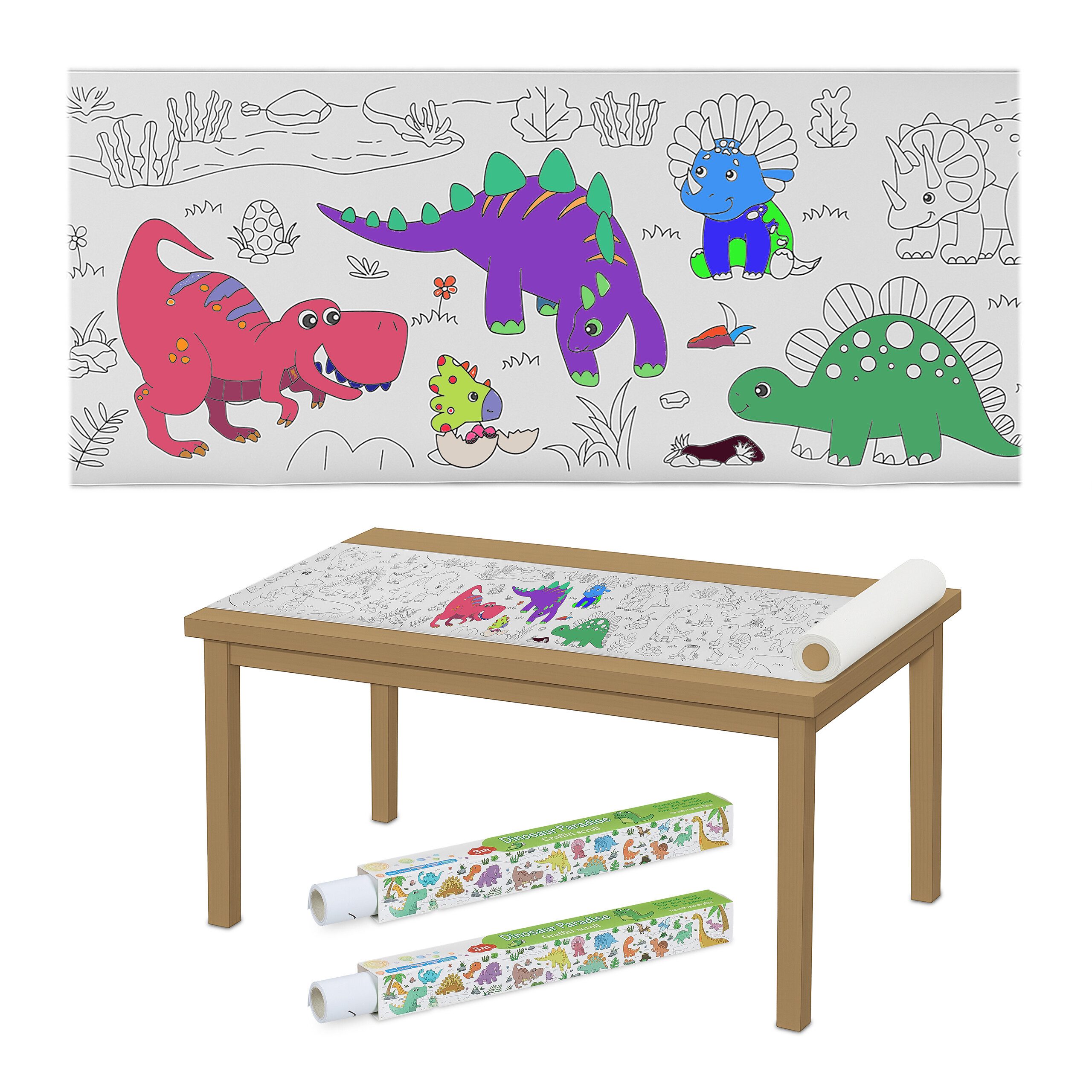 relaxdays Malvorlage Ausmaltischdecken für Kinder 2er günstig online kaufen