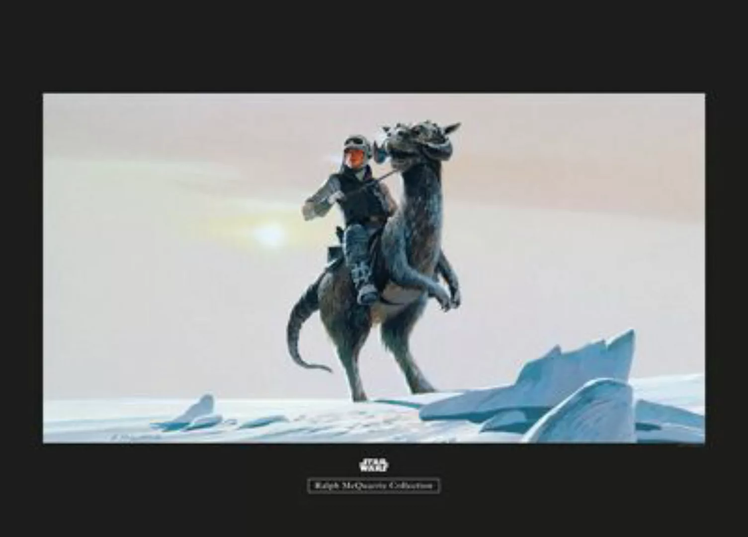 KOMAR Wandbild - Star Wars Classic RMQ Hoth Tauntaun - Größe: 70 x 50 cm me günstig online kaufen