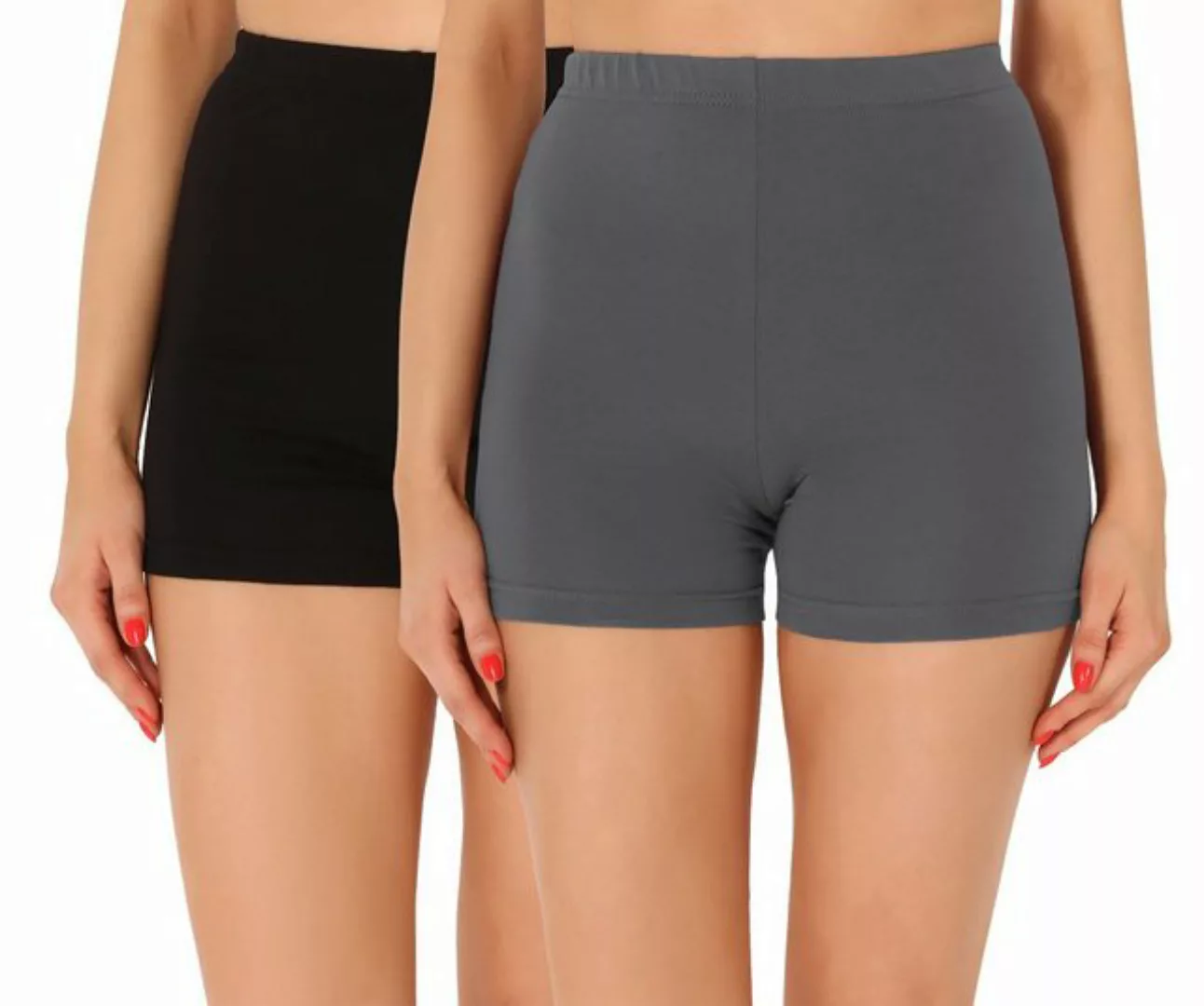 Merry Style Leggings Damen Shorts Radlerhose Unterhose kurze Hose Boxer 2Pa günstig online kaufen