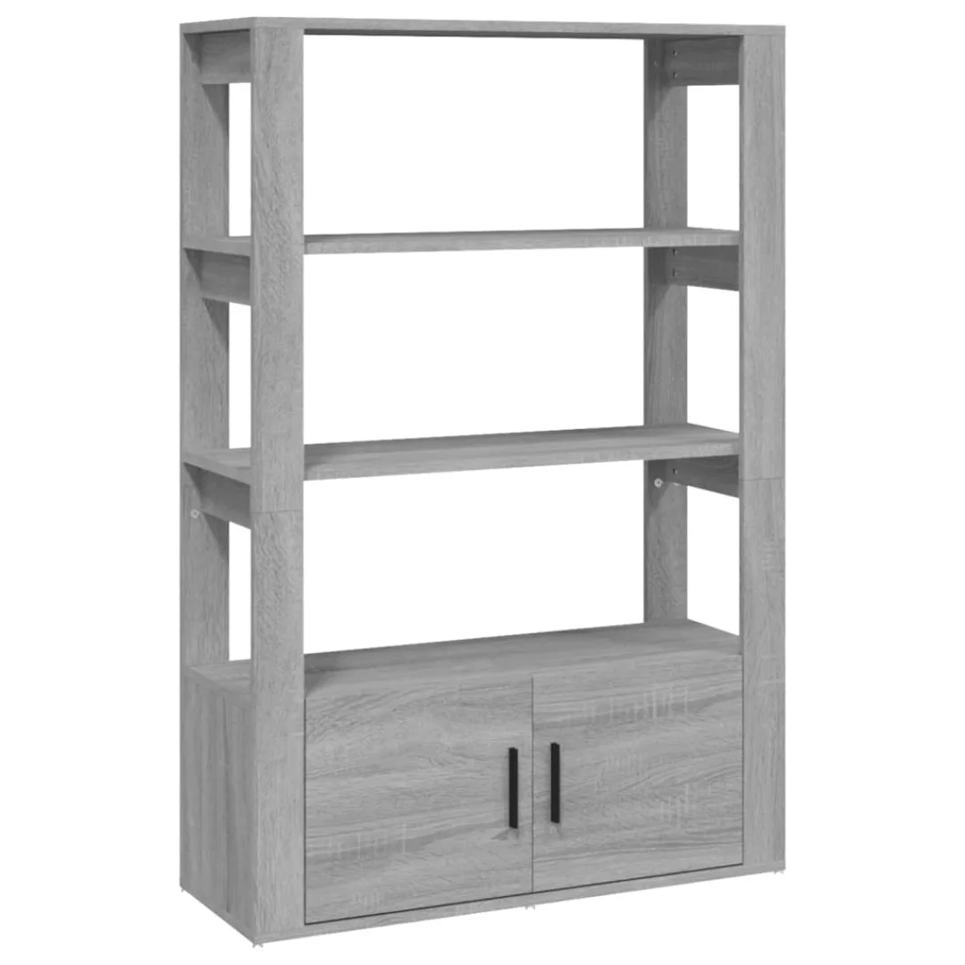 Vidaxl Sideboard Grau Sonoma 80x30x119,5 Cm Holzwerkstoff günstig online kaufen