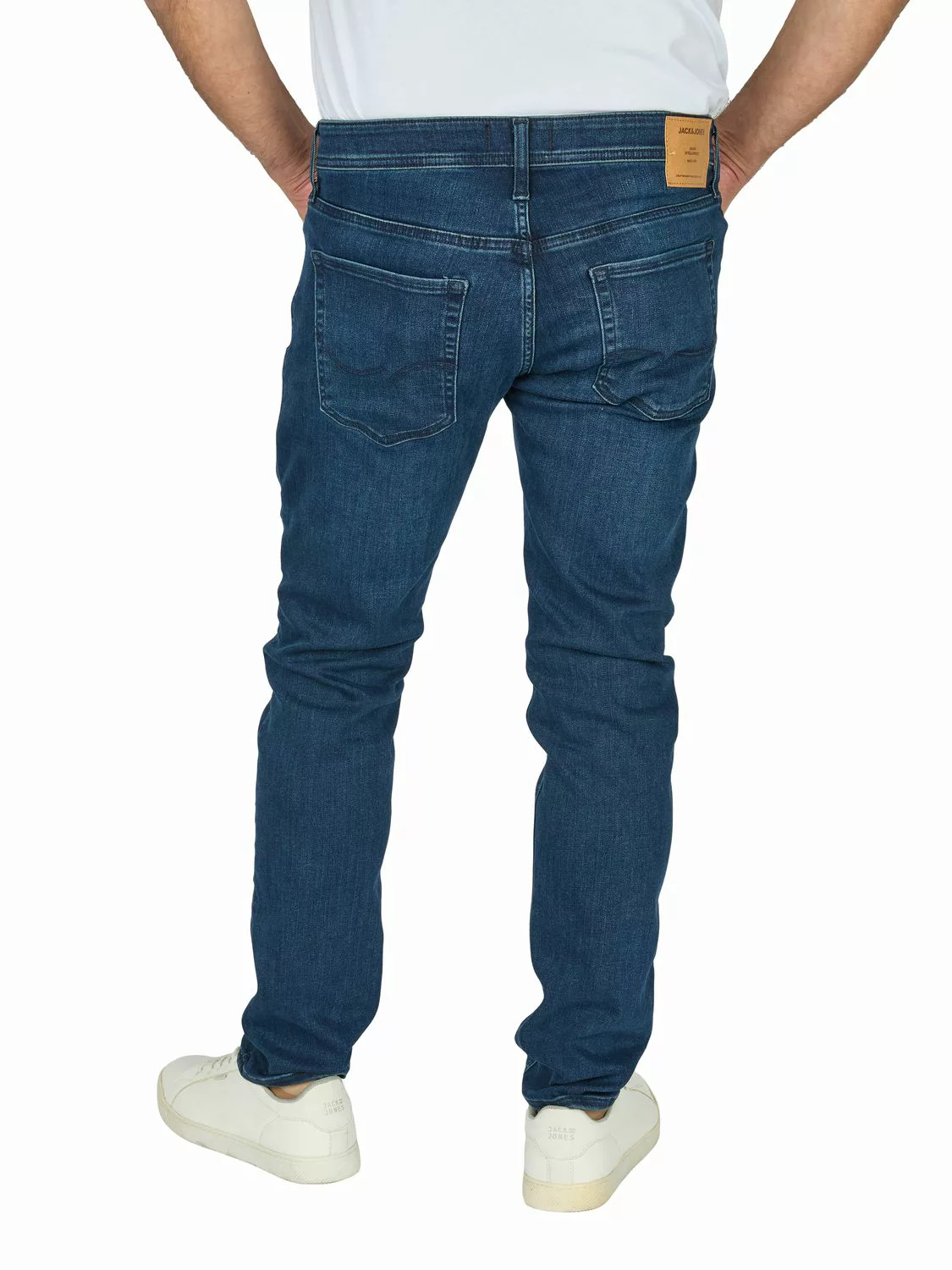 Jack & Jones Jeans Herren lang Stretch Slim Fit JJIGLENN günstig online kaufen