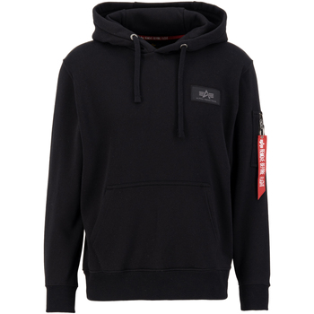 Alpha Industries  Sweatshirt Backprint Hoodie Camo Print - black/woodland günstig online kaufen