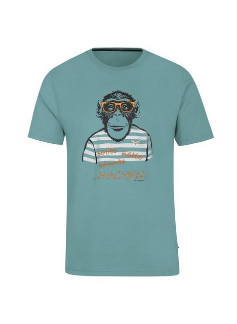 Trigema T-Shirt TRIGEMA T-Shirt mit großem Affen-Aufdruck (1-tlg) günstig online kaufen