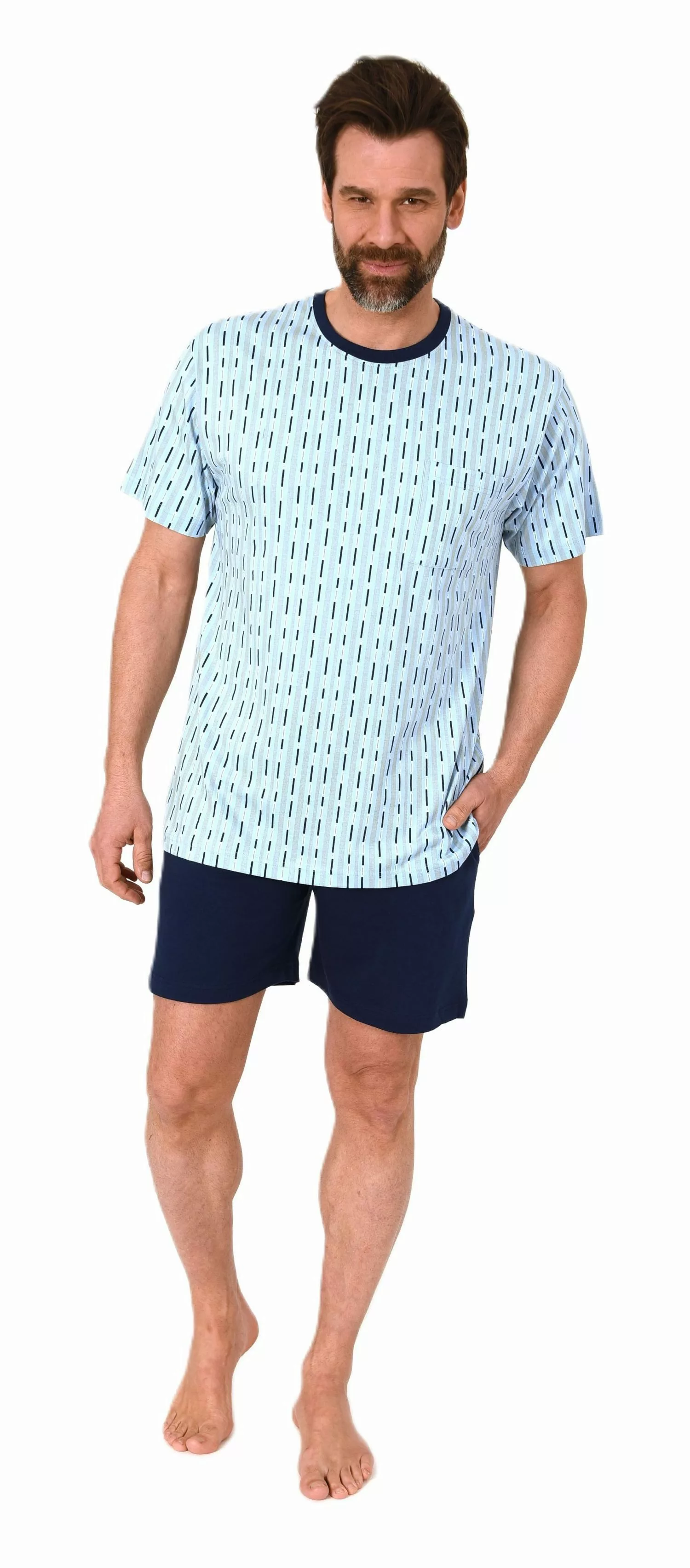 Normann Pyjama Normann Herren kurzarm Schlafanzug günstig online kaufen