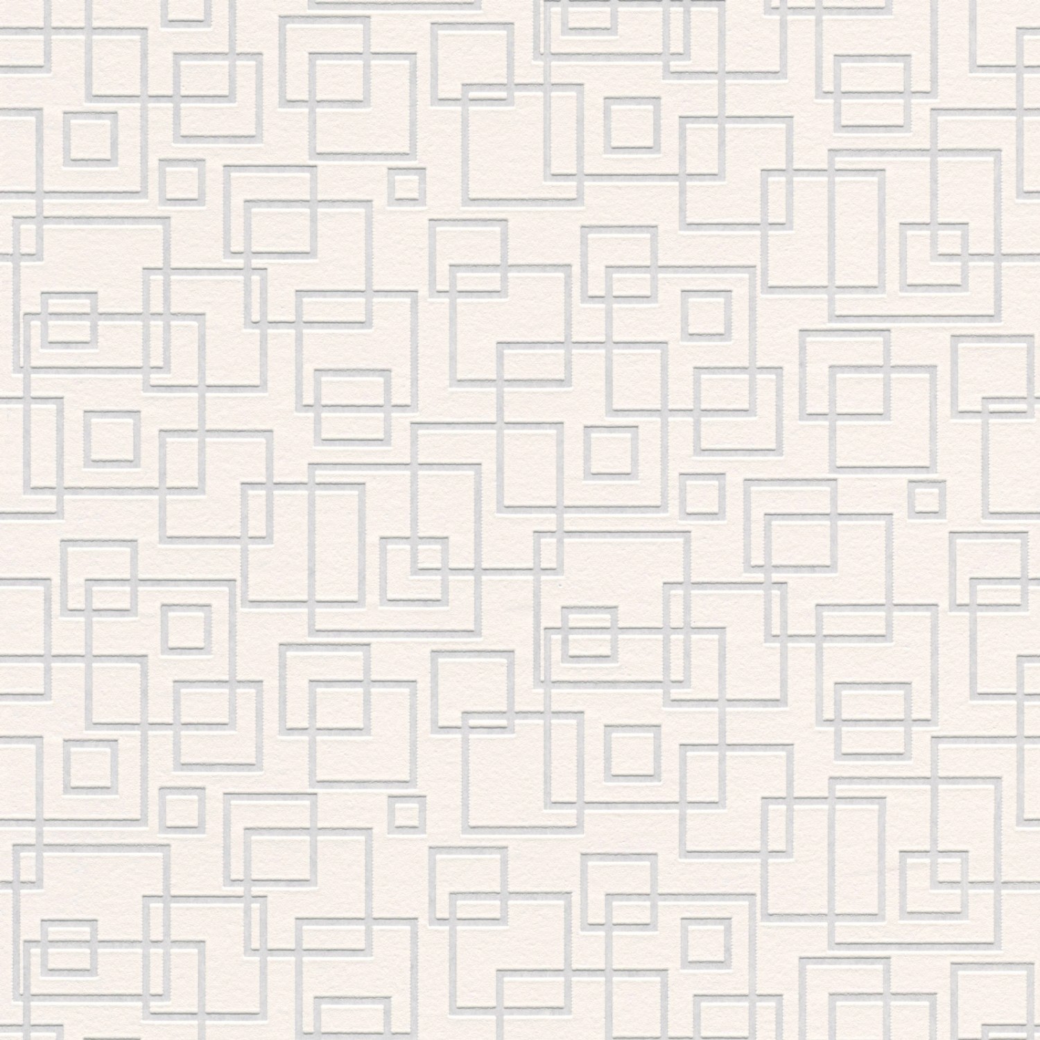 Bricoflor Geometrische Tapete in Weiß Grau Helle Vliestapete mit Quadrat Mu günstig online kaufen