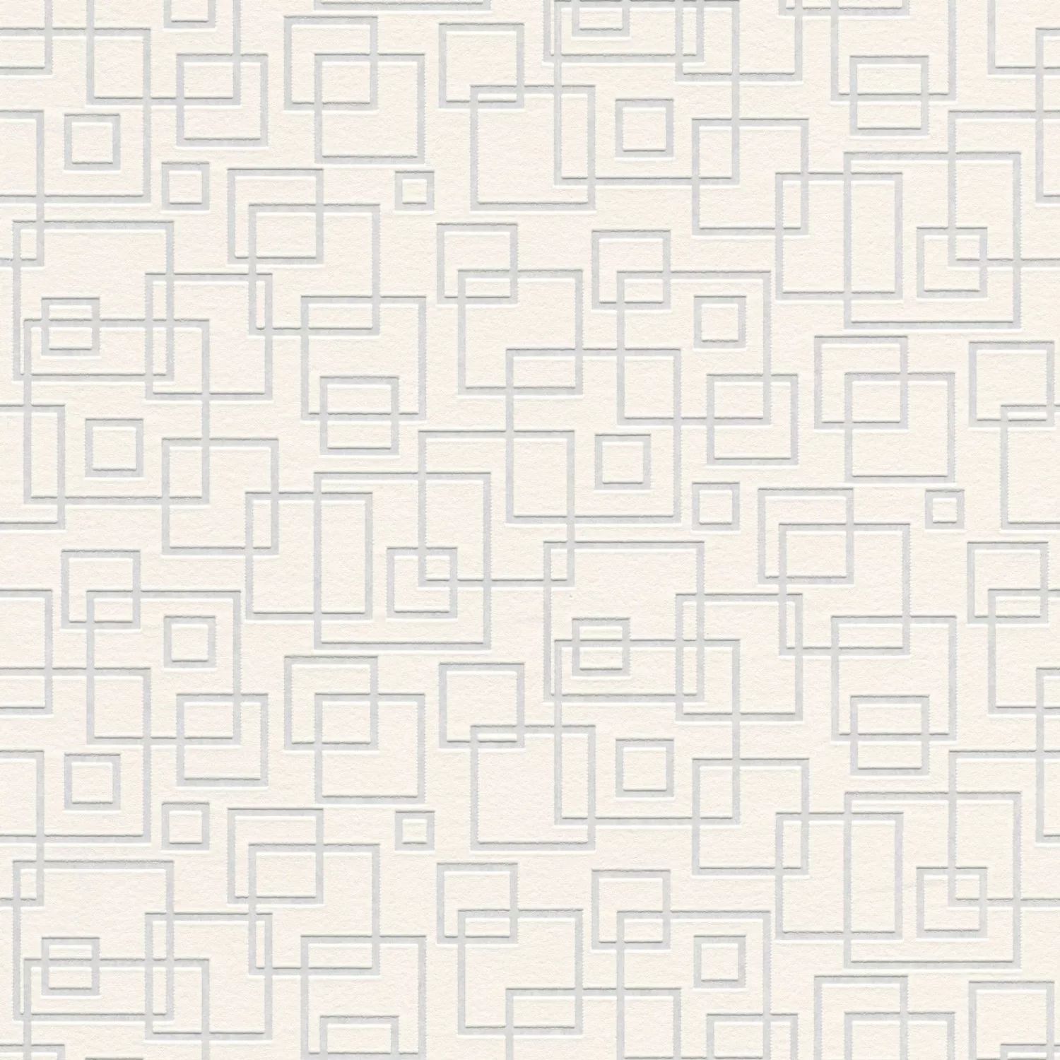 Bricoflor Geometrische Tapete in Weiß Grau Helle Vliestapete mit Quadrat Mu günstig online kaufen