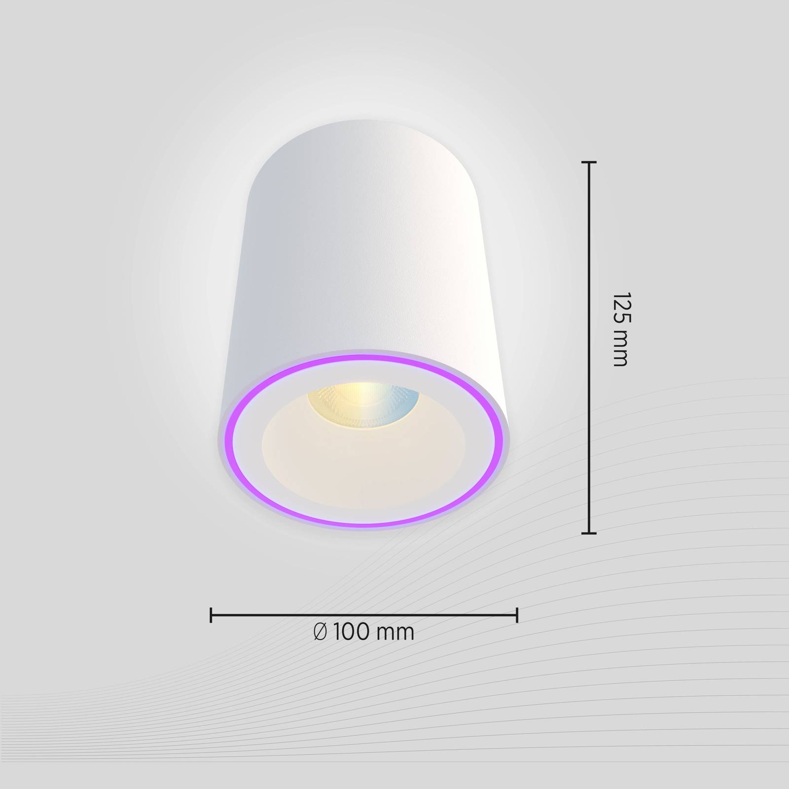Calex Smart Halo Spot LED-Deckenstrahler, weiß günstig online kaufen