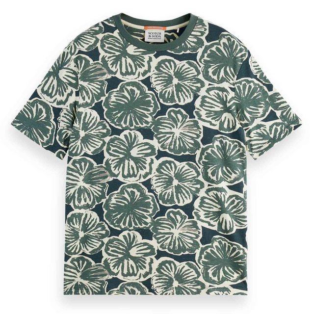 Scotch & Soda T-Shirt Herren T-Shirt - Big All Over Print T-Shirt, (Packung günstig online kaufen