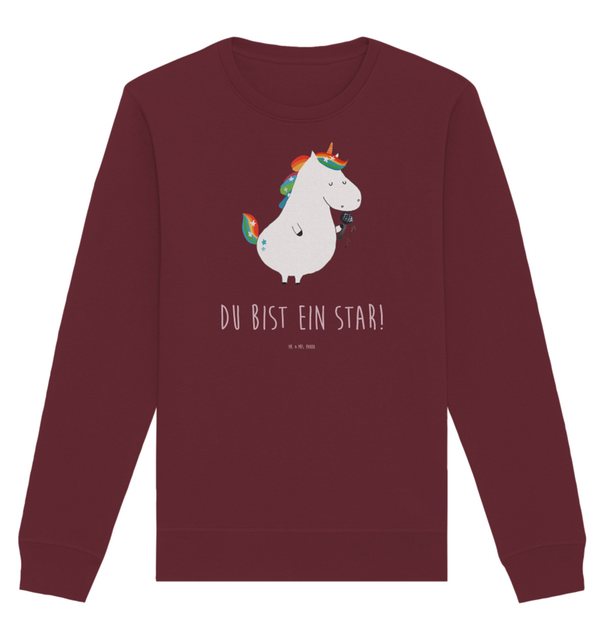 Mr. & Mrs. Panda Longpullover Größe M Einhorn Sänger - Burgundy - Geschenk, günstig online kaufen