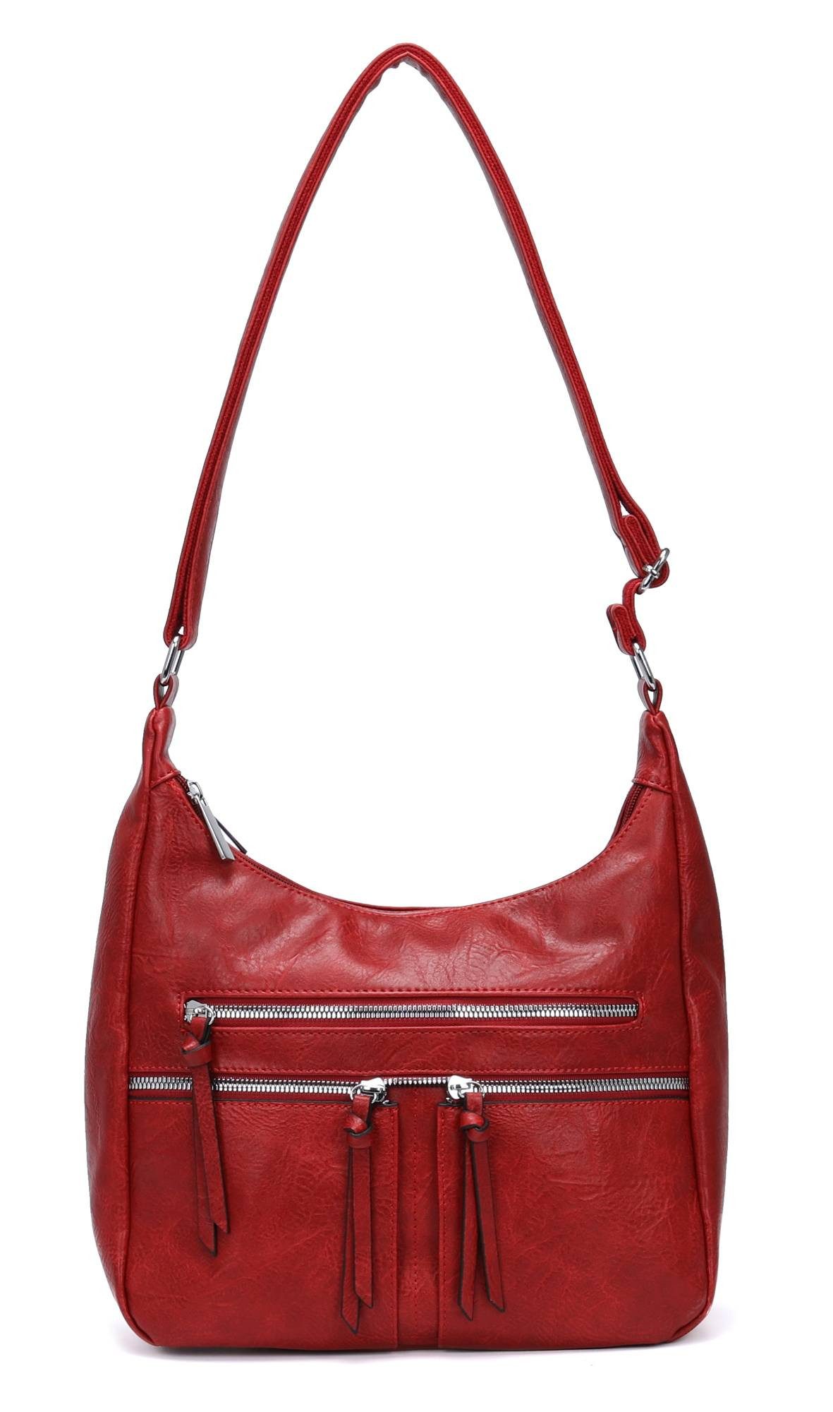 ITALYSHOP24 Schultertasche Damen Tasche Shopper Crossbody günstig online kaufen