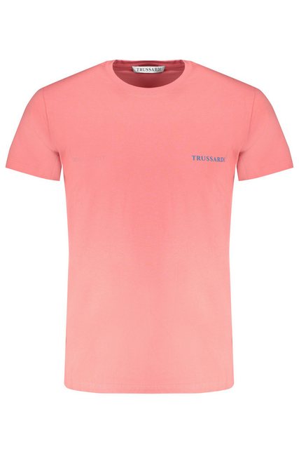 Trussardi T-Shirt Rosa Herren T-Shirt mit Rundhals & Logo-Print für günstig online kaufen