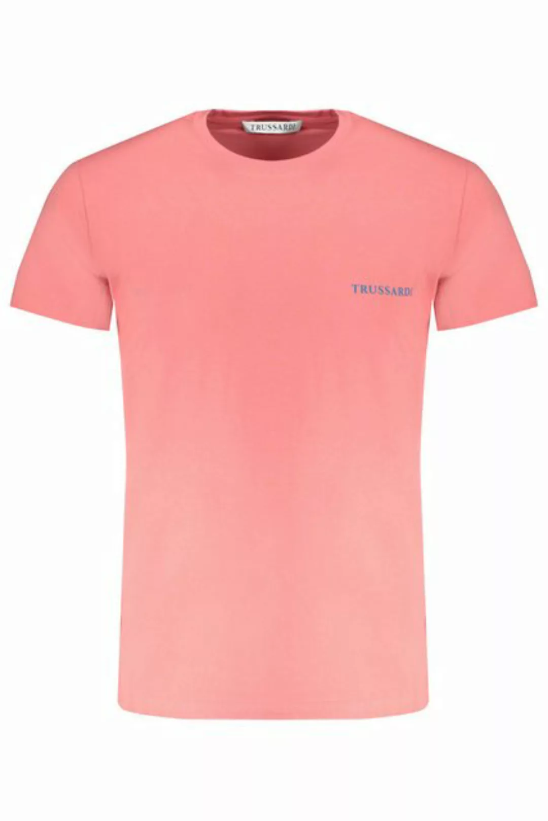 Trussardi T-Shirt Rosa Herren T-Shirt mit Rundhals & Logo-Print für günstig online kaufen