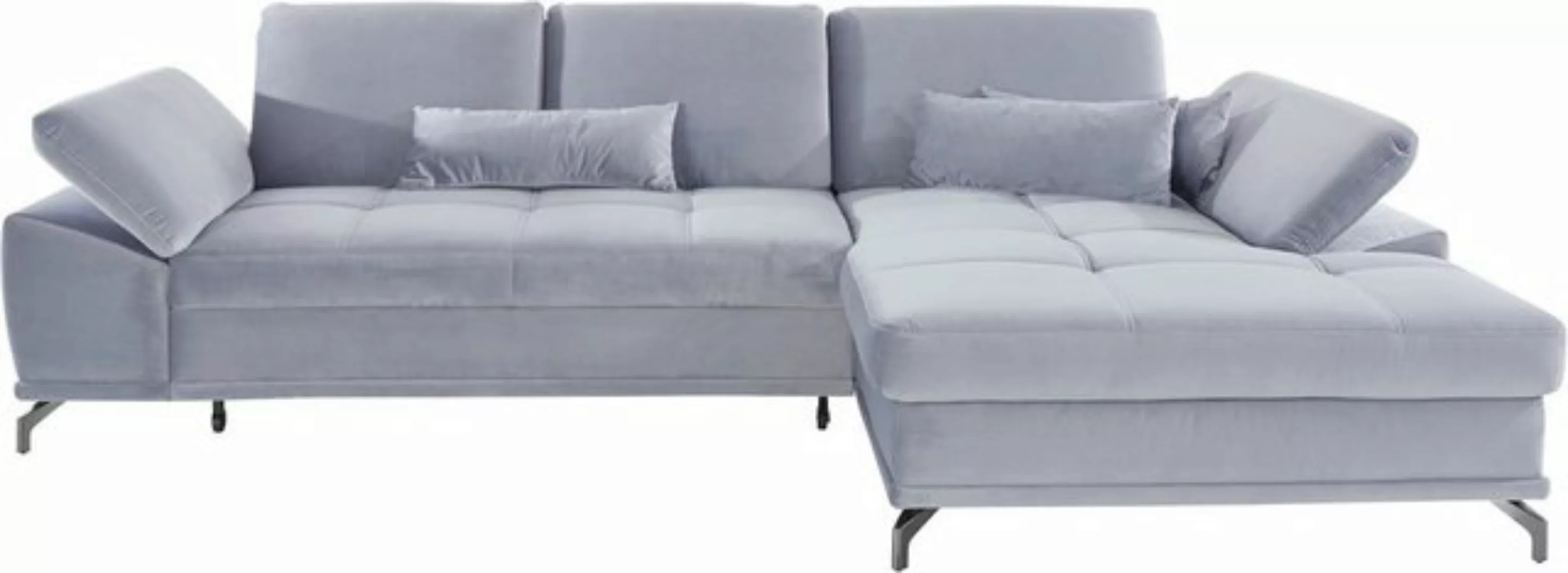 Places of Style Ecksofa Costello, incl. Sitztiefenverstellung und Armlehnfu günstig online kaufen