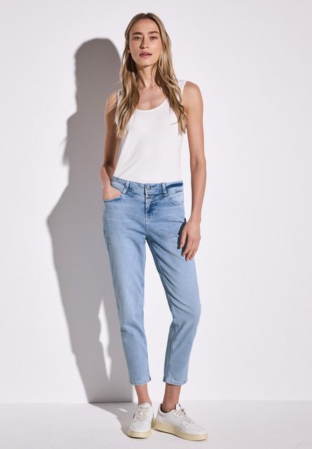 STREET ONE Loose-fit-Jeans High Waist günstig online kaufen