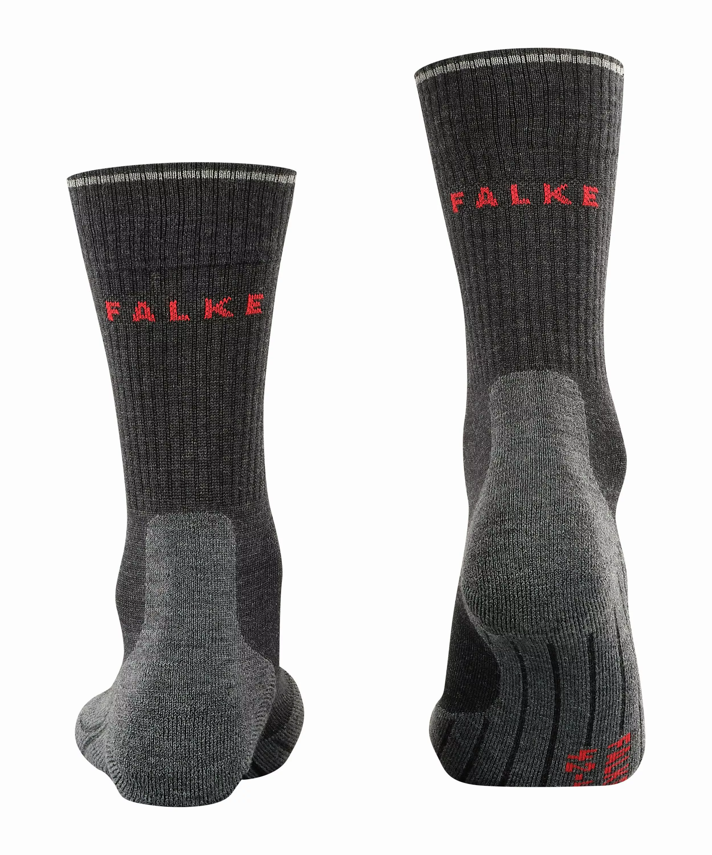 FALKE TK2 Wool Silk Herren Wandersocken, 39-41, Grau, Schurwolle, 16355-308 günstig online kaufen