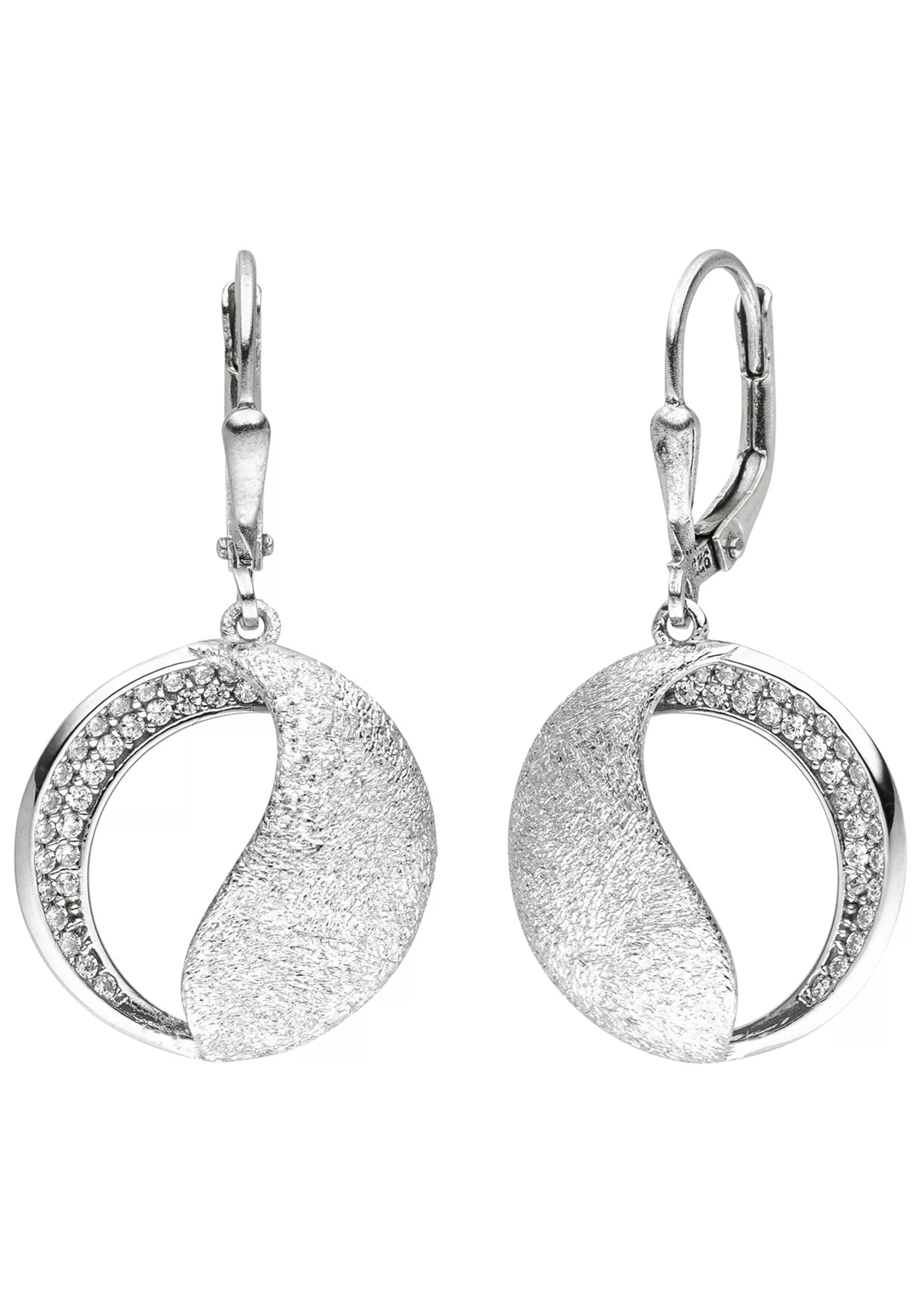 JOBO Paar Ohrhänger, 925 Silber mit 54 Zirkonia günstig online kaufen