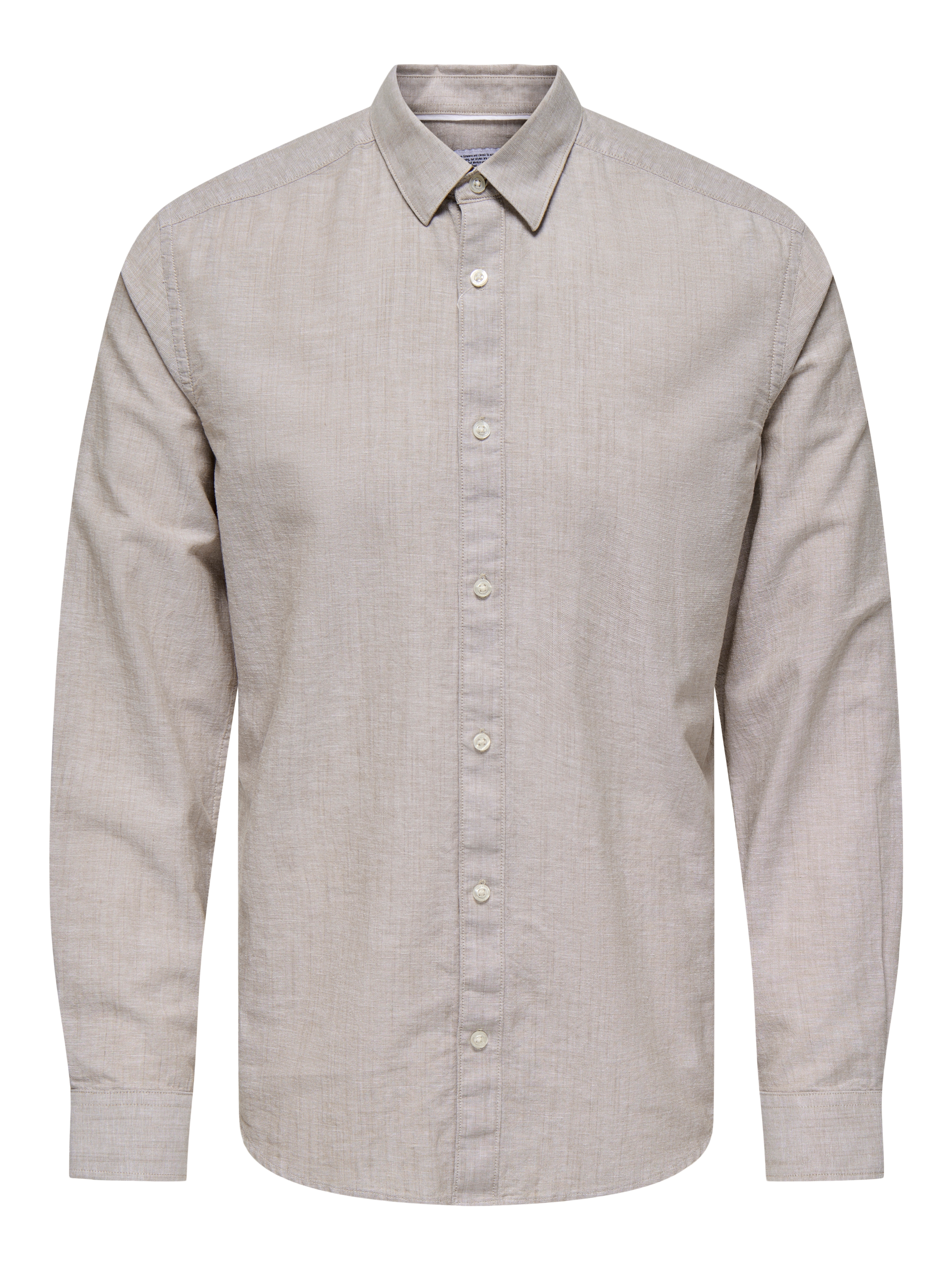 ONLY & SONS Langarmhemd "ONSCANTLEY LIFE LS SOLID LINEN SHIR OTL" günstig online kaufen