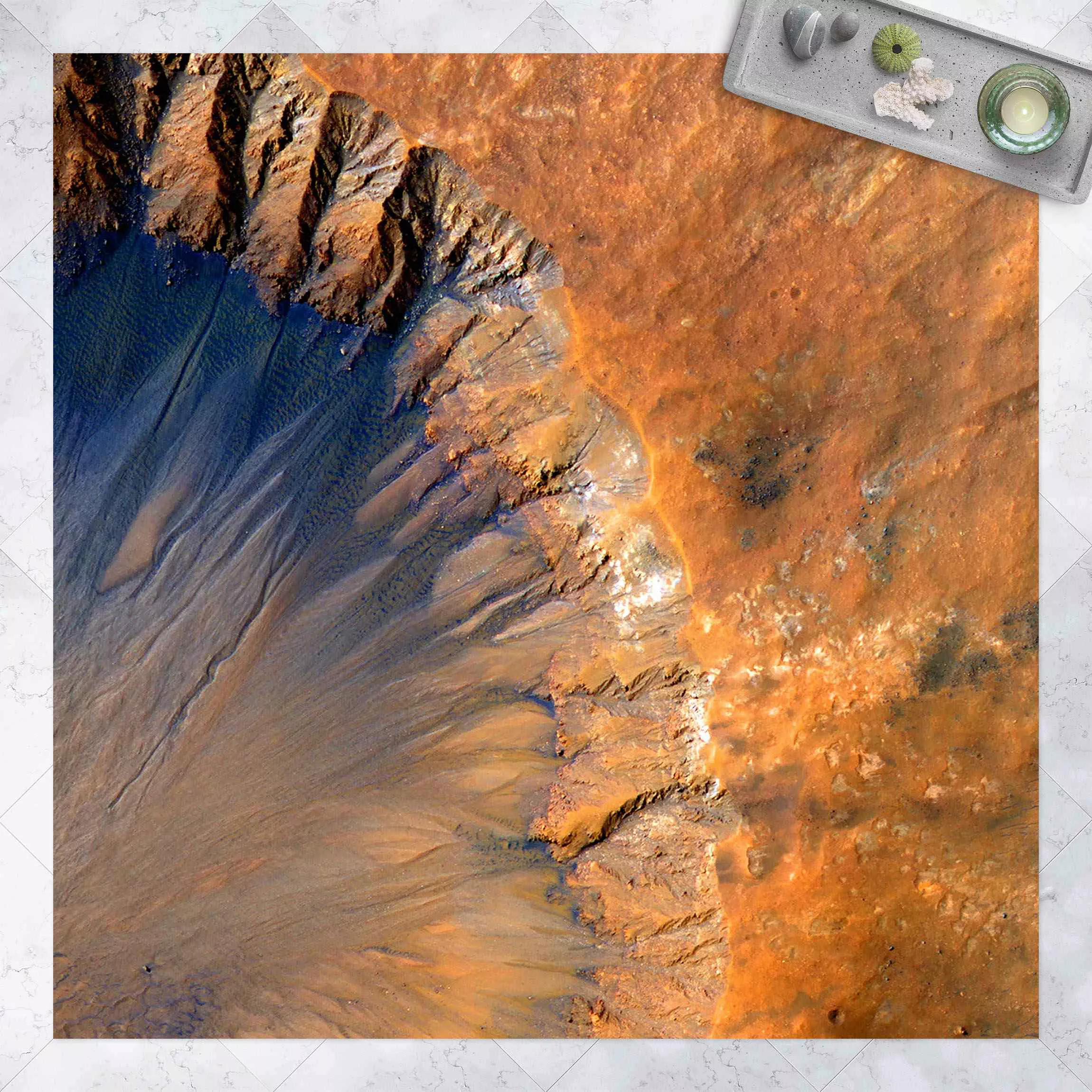 Vinyl-Teppich NASA Fotografie Marskrater günstig online kaufen