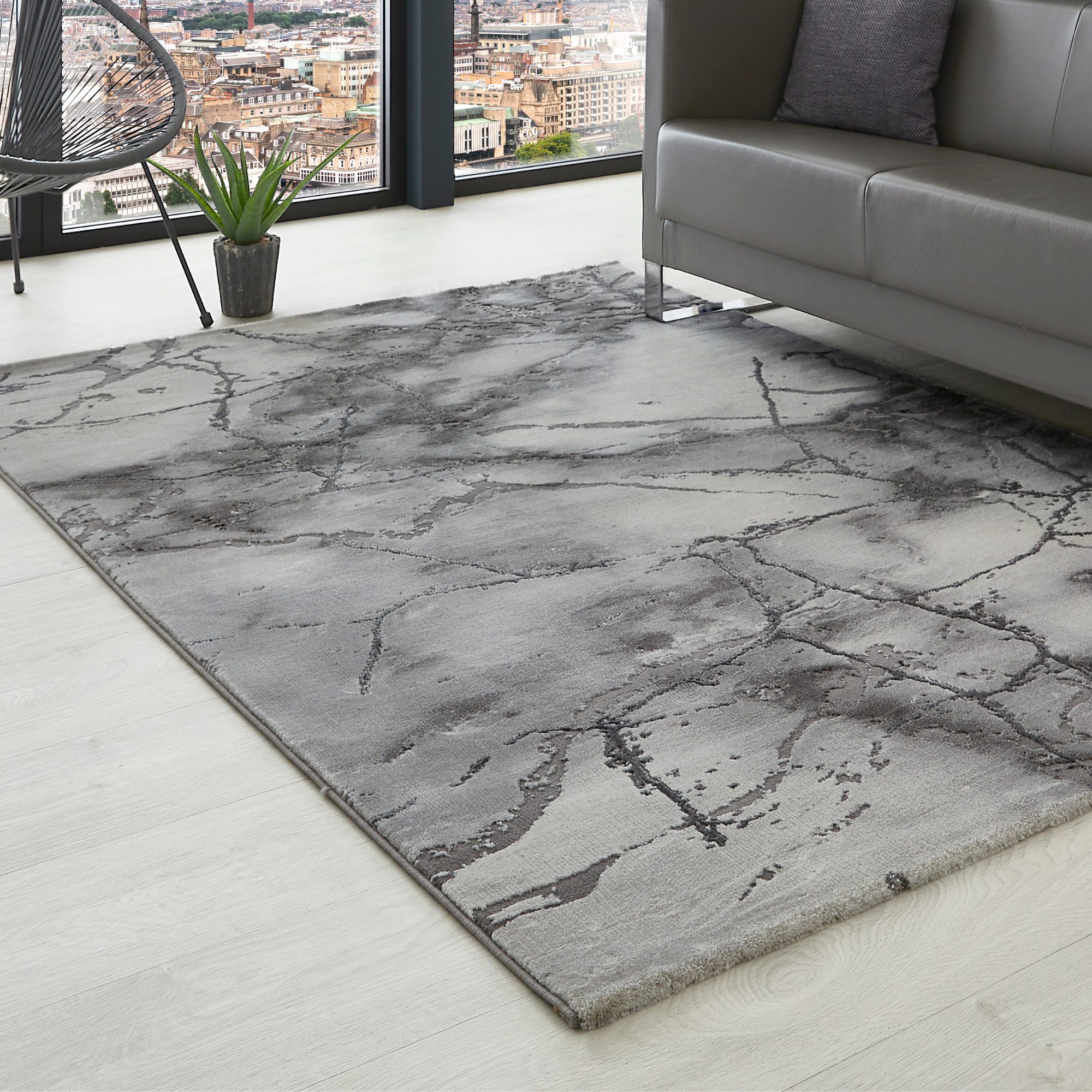 LUXOR living Teppich »Phoenix«, rechteckig, 17 mm Höhe, modernes Marmor Des günstig online kaufen