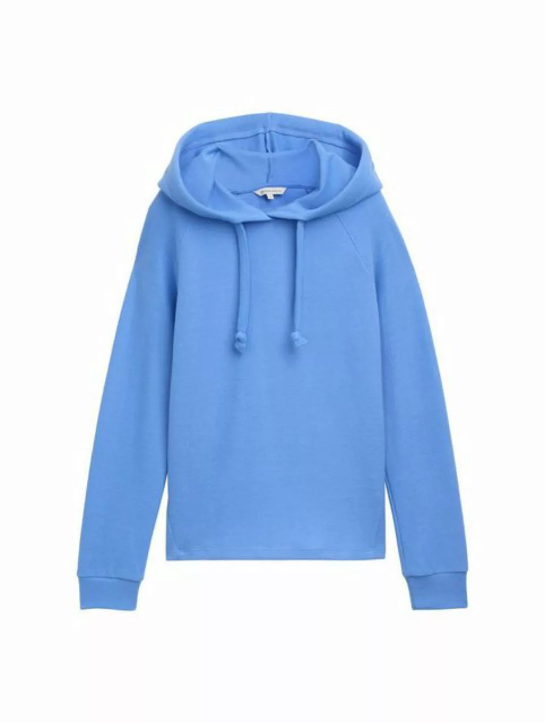 TOM TAILOR Denim Sweatshirt Cozy hoodie with strings, sicilian blue günstig online kaufen