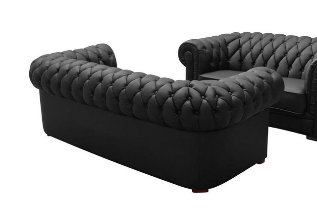 JVmoebel Sofa Weiße Chesterfield Sofagarnitur Klassiche Wonzimmer Couch Set günstig online kaufen