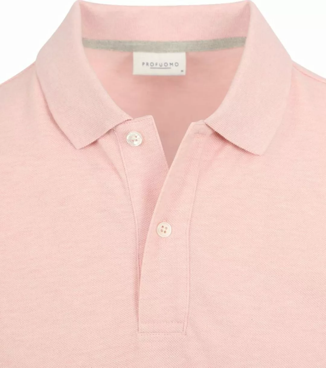 Profuomo Piqué Poloshirt Rosa - Größe M günstig online kaufen