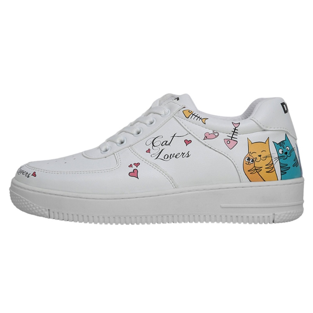 DOGO Sneaker "Dice Low-Top Sneaker Cat Lovers Damen Sneaker", Handgefertigt günstig online kaufen