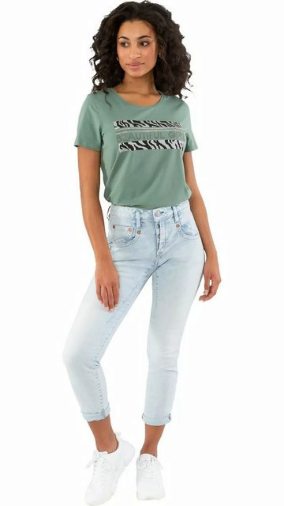 Herrlicher Boyfriend-Jeans HERRLICHER, SHYRA CROPPED CASHMERE TOUCH JEANS M günstig online kaufen