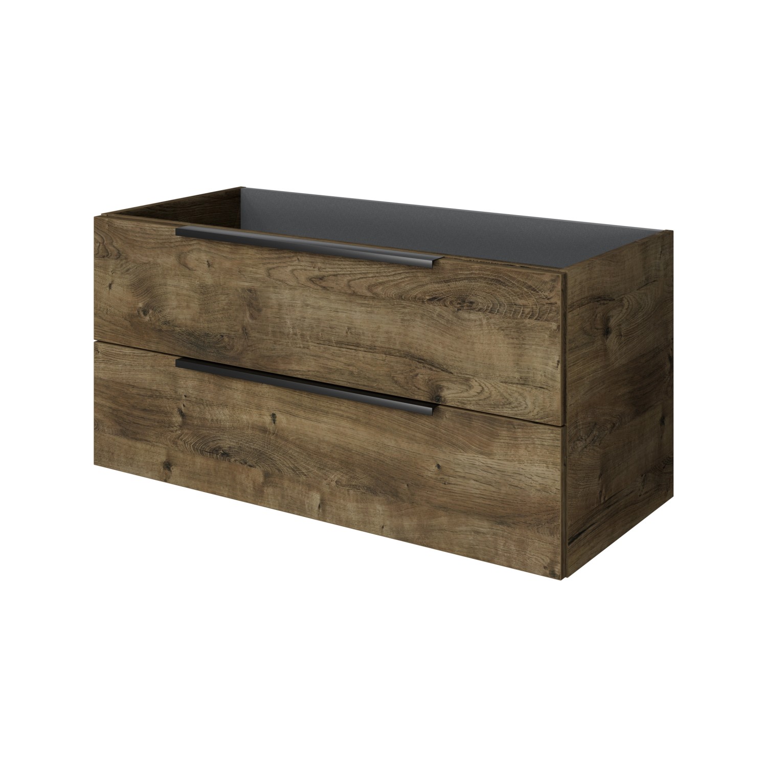 Pelipal Waschbeckenunterschrank Quantum 07 Eiche Ribbeck Quer 100 cm 2 Ausz günstig online kaufen