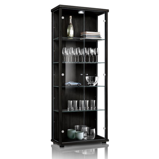 VR-Wohnideen Standvitrine C1019 (Glasvitrine (176x67x33 cm) mit 2 Glastüren günstig online kaufen