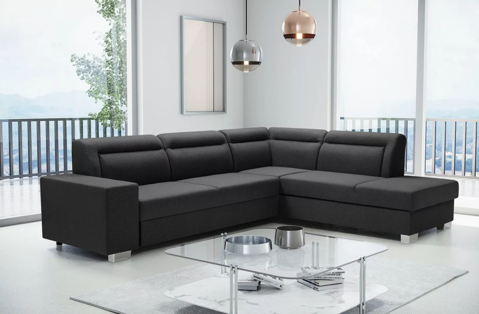 ALTDECOR Ecksofa DAV, Couch mit Schlaffunktion, Wohnzimmer - Wohnlandschaft günstig online kaufen